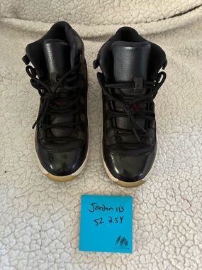 Jordan Kids Black with Gum Sole Sneakers